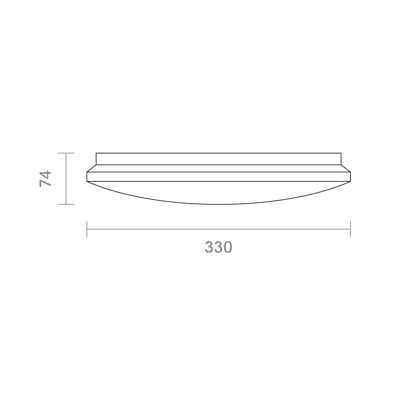 LED Aufbauleuchte – LUNA Glow