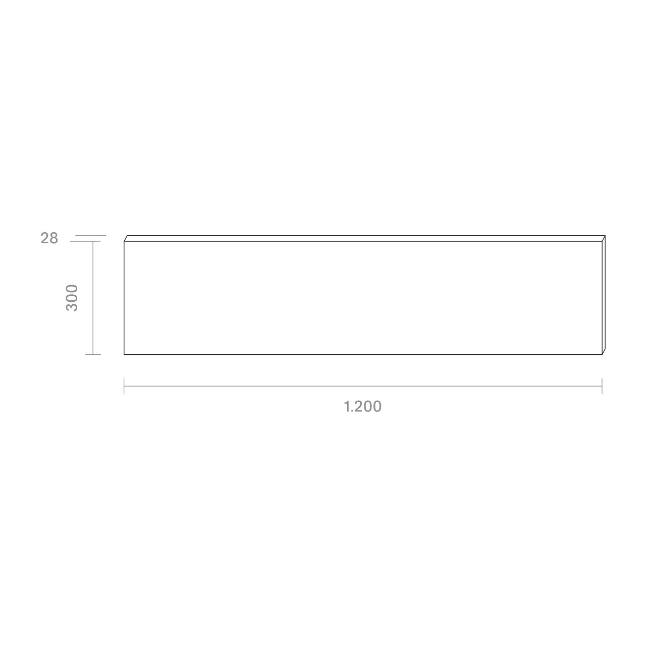 LED Aufbaupanel – NOVA Frame 120x30 CM