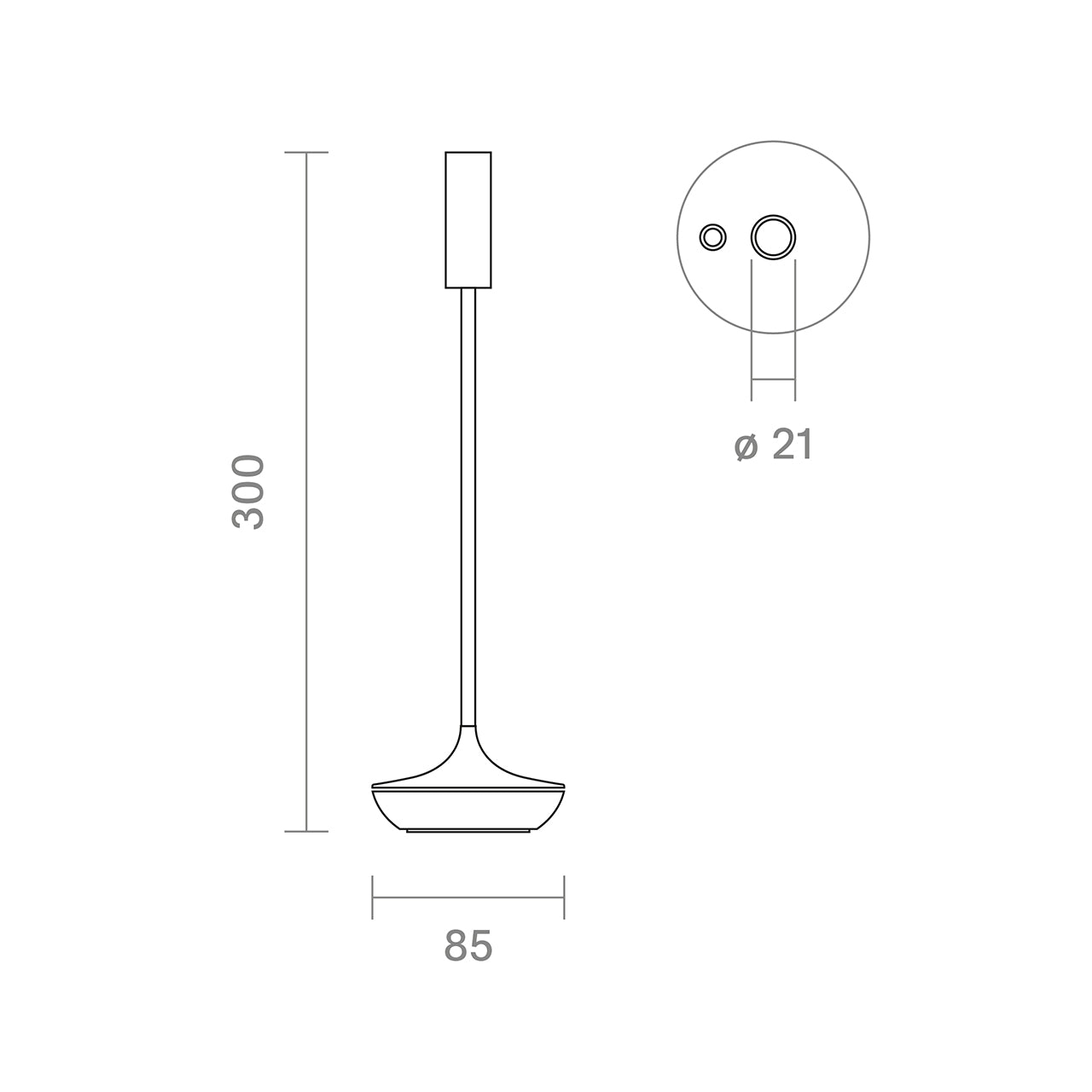 LED Akku-Tischleuchte – LUNERA