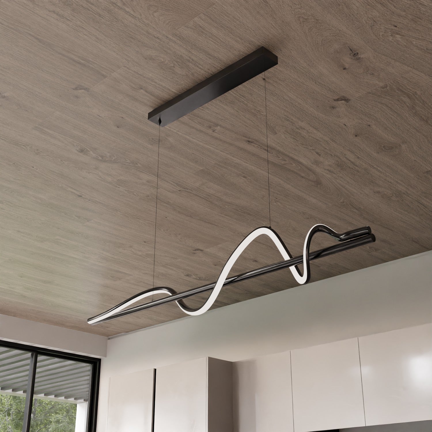 LED Pendelleuchte Wellenlinie – WAVELINE