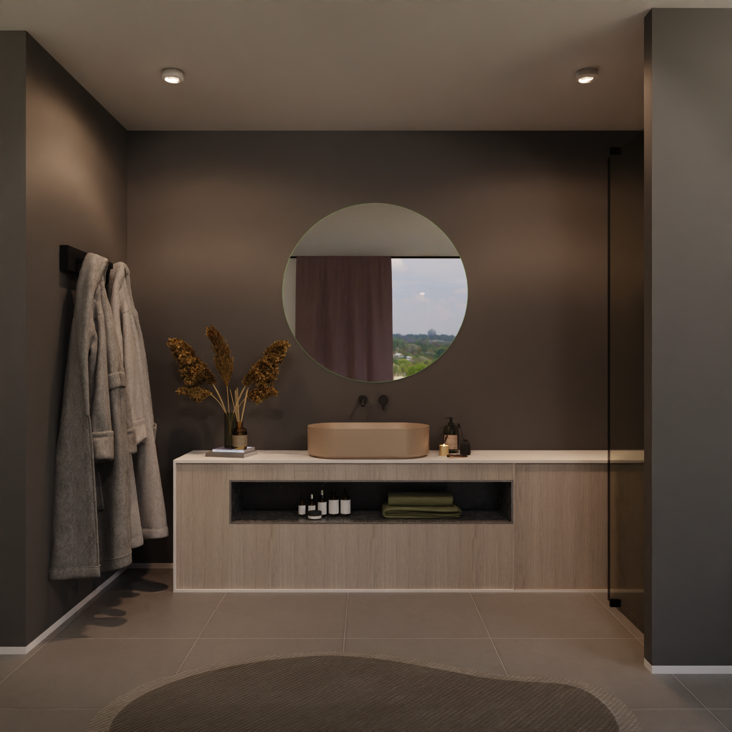 Runder Badspiegel - Navo