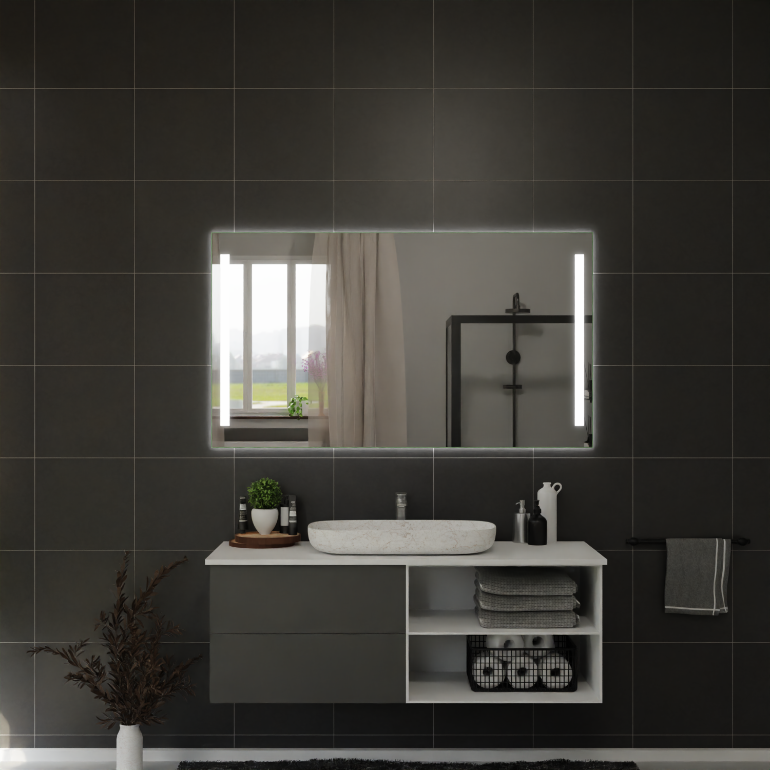 LED Badspiegel - Enso