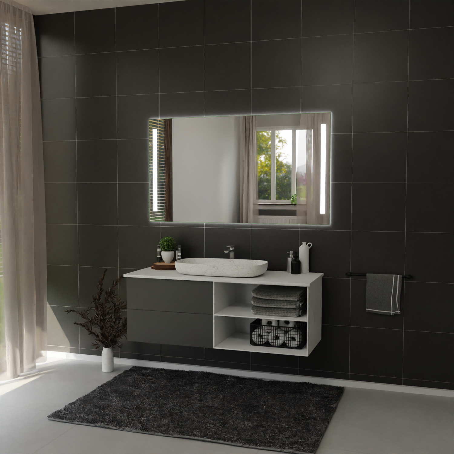 LED Badspiegel - Enso